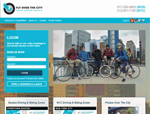 Tablet Screenshot of flyoverthecity.com